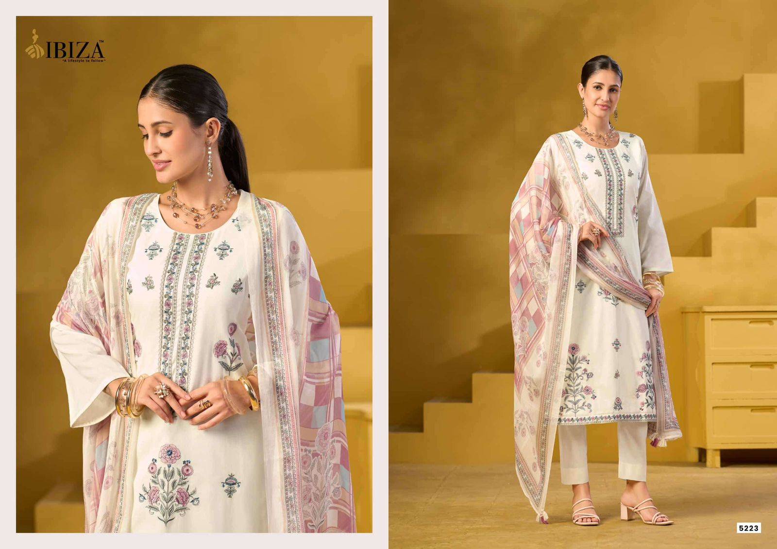 MORNEE By IBIZA 5221 To 5224 Series Beautiful Festive Suits Stylish Colorful Fancy Casual Wear Cotton Digital Print Dresses At Wholesale Price
